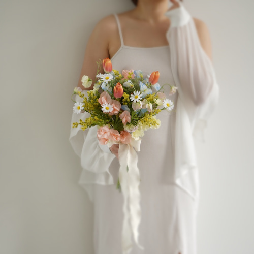 アーティフィシャルフラワーブーケ ウェディングブーケ クラッチブーケ