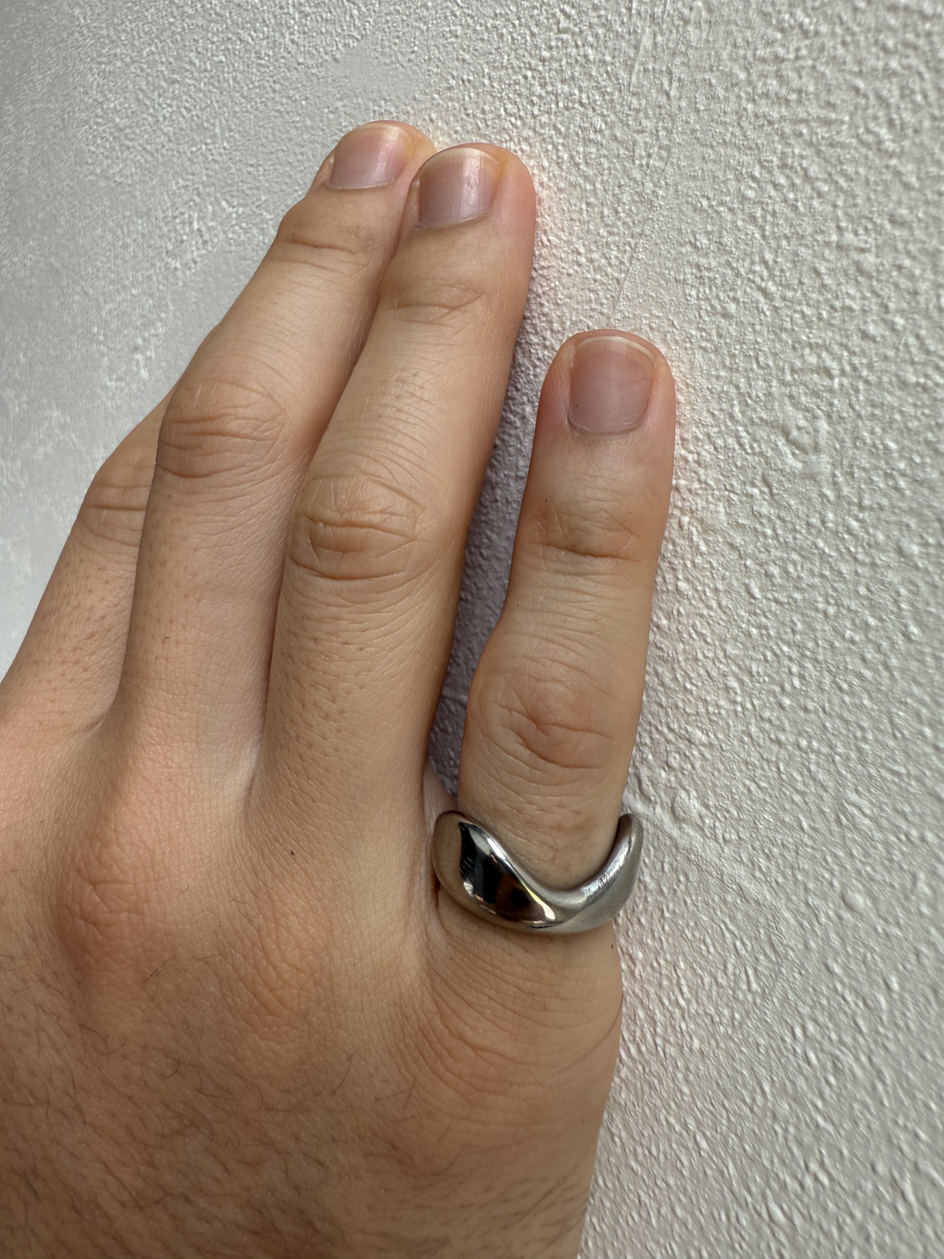 《ゴツかわ・一点物》ハンドメイドステンレスリング