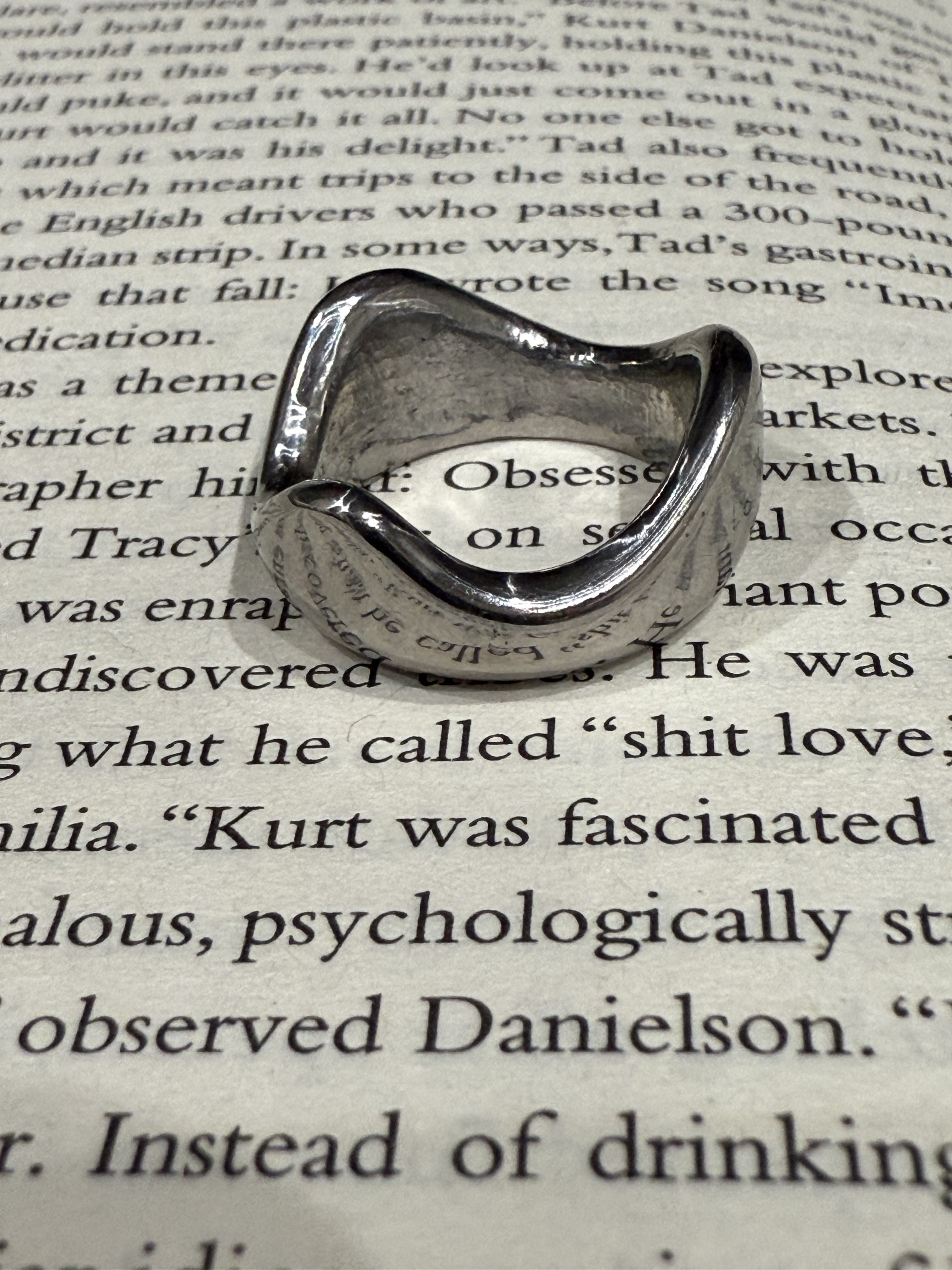 《ゴツかわ・一点物》ハンドメイドステンレスリング