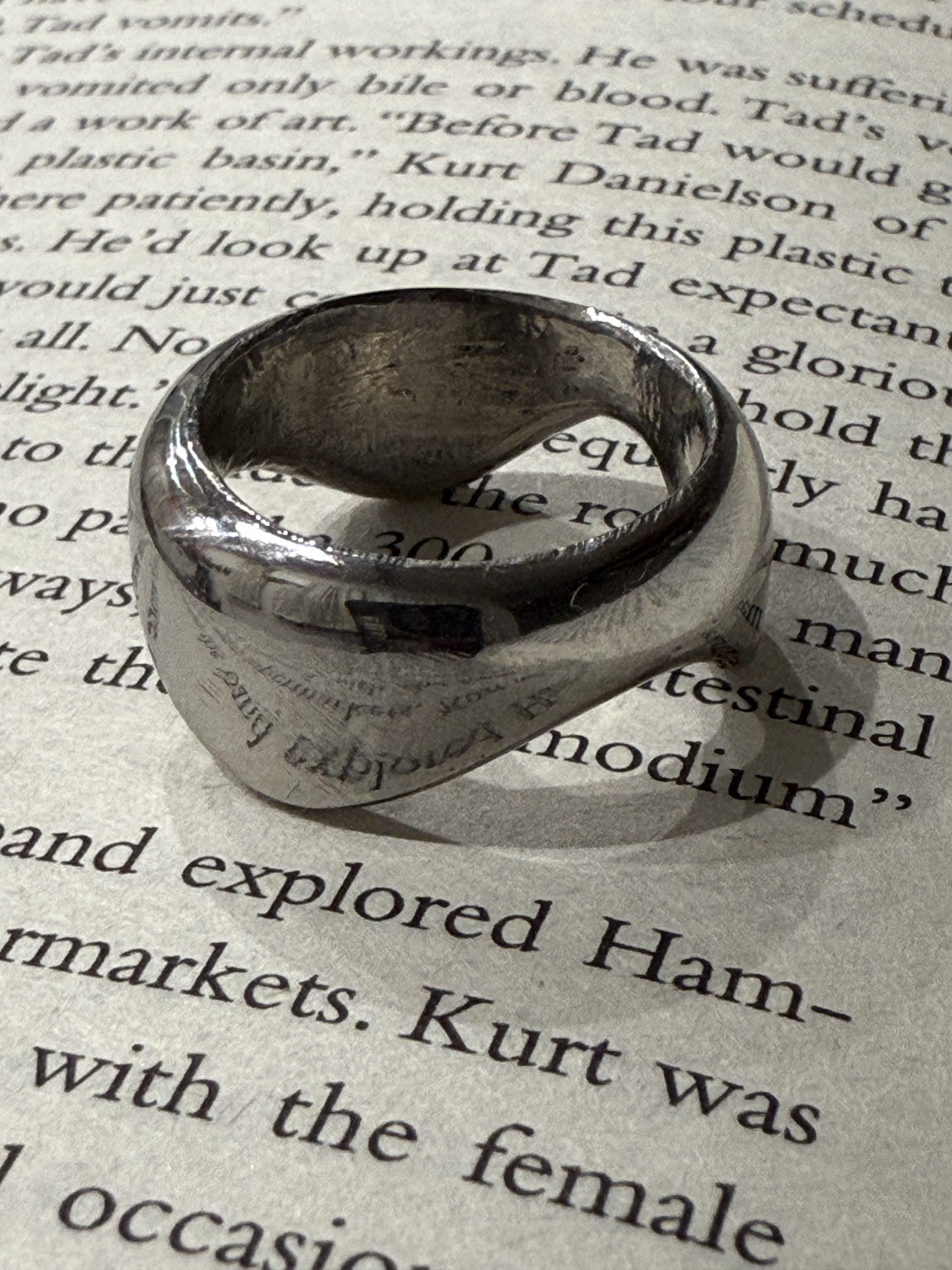 《ゴツかわ・一点物》ハンドメイドステンレスリング