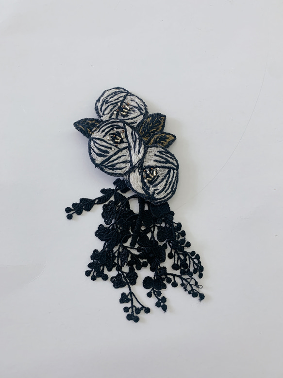 ミナペルホネンハンドメイドコサージュ