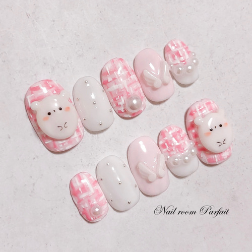 3dネイルパーツ うさぎ くま アニマル 3dネイルパーツ うさぎ くま アニマル 3dネイルパーツ 哺乳瓶 肉球