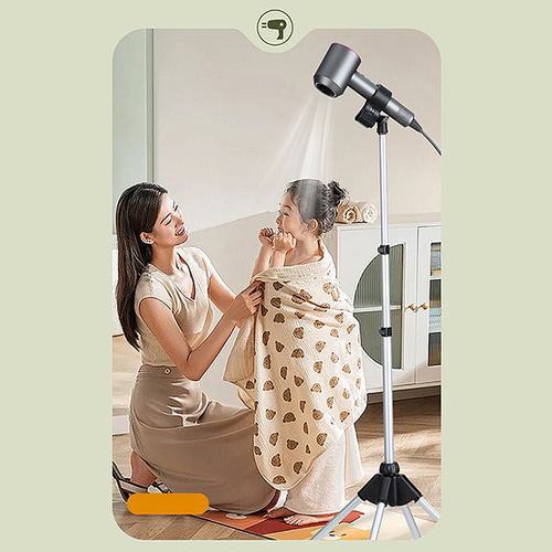 T634 1個 ドライヤースタンド 超楽 三脚 伸縮 ハンズフリー 角度高さ