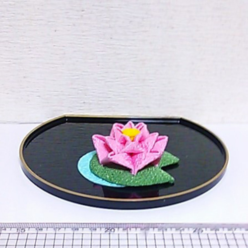 ちりめん細工 精霊馬 お盆飾り 蓮の花 つまみ細工 その他置物