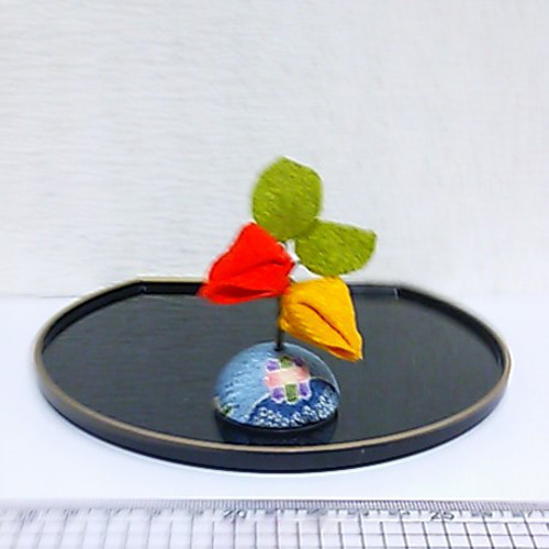 ちりめん細工 精霊馬 お盆飾り 蓮の花 つまみ細工 その他置物