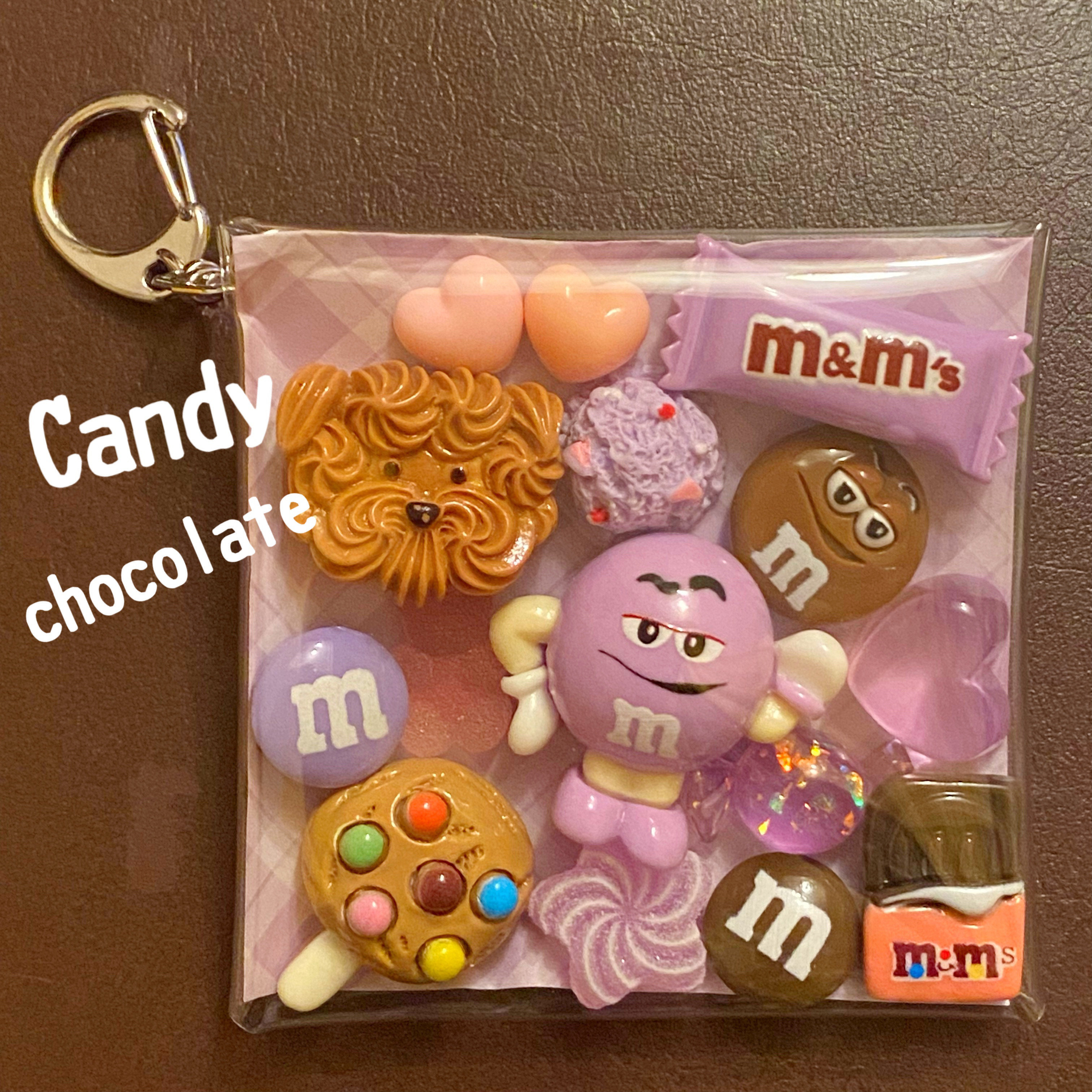 ガチャ詰めポーチ風♡キャンディバックキーホルダーオレンジきらきら ガチャ詰めポーチ風♡キャンディバックキーホルダーオレンジ