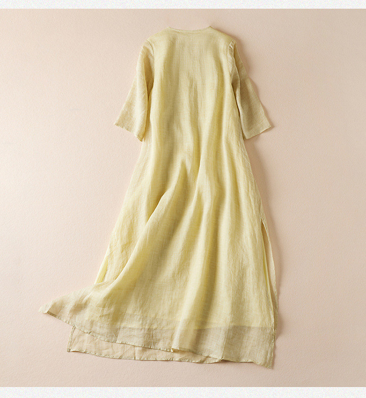 文芸的な刺繍ワンピース  返品・交換可】品質最優先25-185