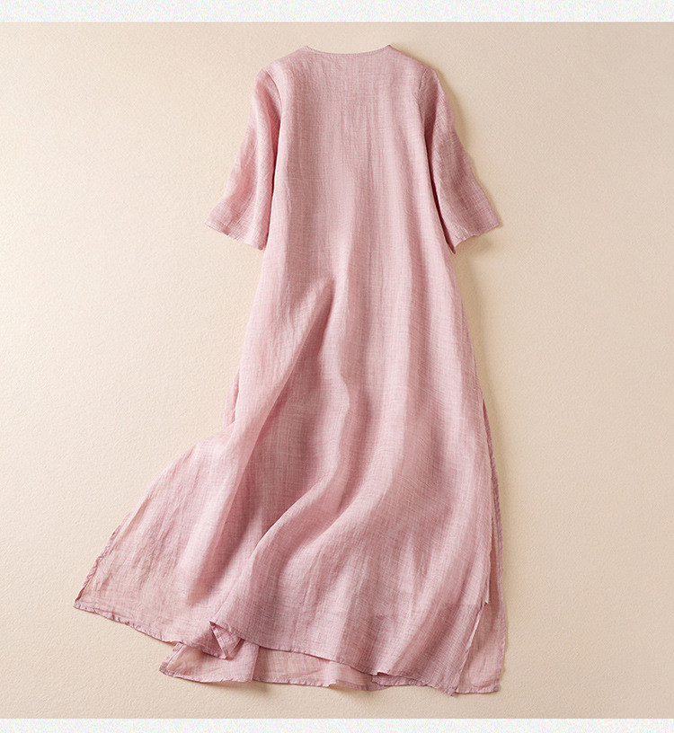 文芸的な刺繍ワンピース  返品・交換可】品質最優先25-185