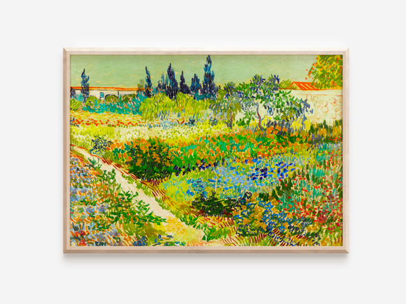 ゴッホ 花畑 アートポスター インテリア 絵画 風景画 アンティーク 緑