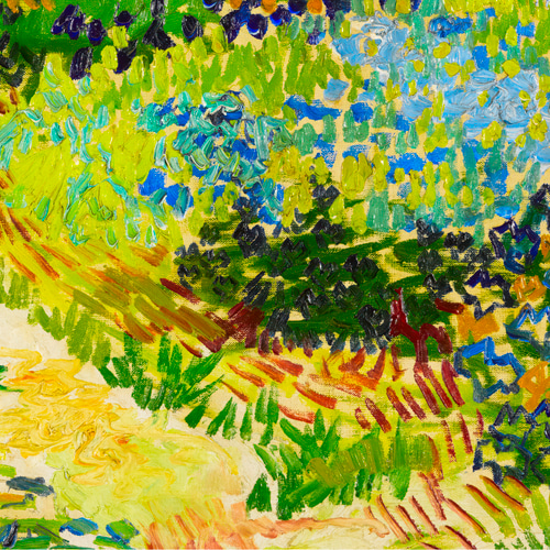 花畑 風景 絵画 （10） ゴッホ 花畑 アートポスター インテリア 絵画 風景画 アンティーク 緑