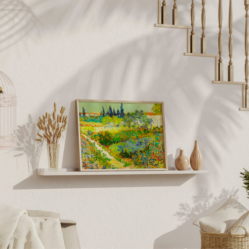 ゴッホ 花畑 アートポスター インテリア 絵画 風景画 アンティーク 緑