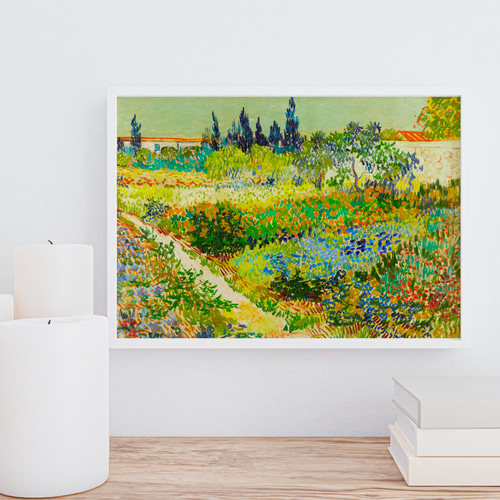 ゴッホ 花畑 アートポスター インテリア 絵画 風景画 アンティーク 緑