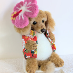 ミニチュアダックスフンド♡イエロー、ゴールド♡ ハートクッション