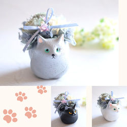 猫（ねこ） フラワー・リース のおすすめ人気通販｜Creema(クリーマ