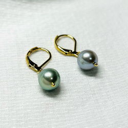 タヒチパール　フックピアス　大粒　南洋パール　バロックパール 黒蝶パール・タヒチパール ピアス（フック・チェーン） の人気