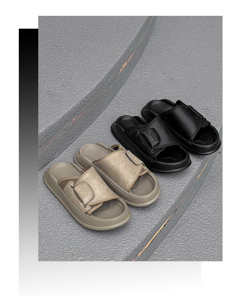 スリッパメンズ2025新型夏の屋外レジャー滑り止めビーチサンダルトレンド外は涼しいスリッパを履く男