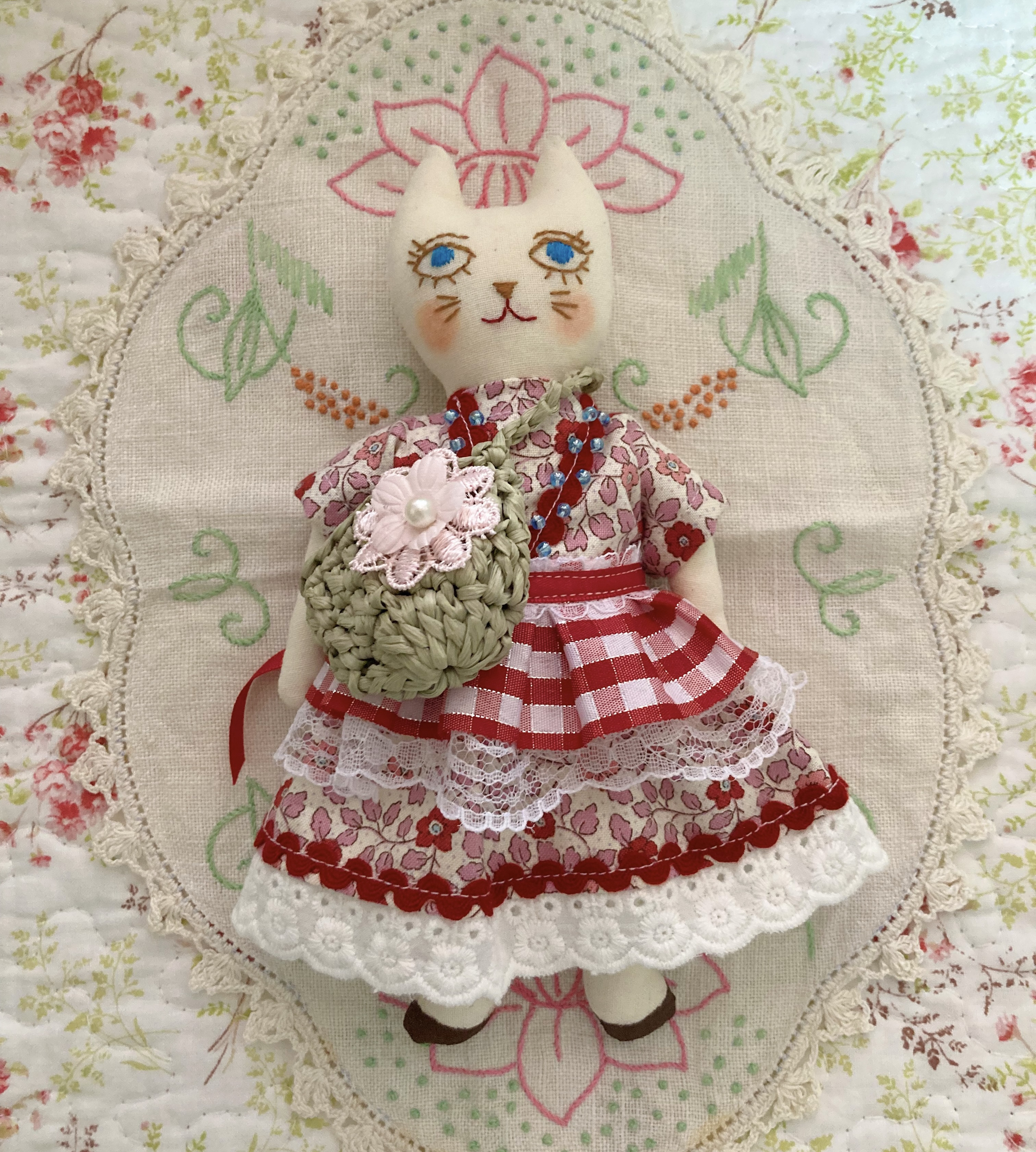 ほのぼのドールほのニャン　ドールチャーム　バックチャーム　猫人形　猫ドール　猫　ネコ　ねこ　NO327