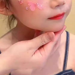 蝶々シール 5枚入り 貼るだけ 蝶 バタフライ 女の子 入園 入学 キッズ デザインシール 2枚目の画像