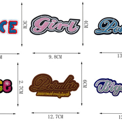 英字 29種類 29枚 ワッペン 英語 LOVE 入学 入園 アップリケ 刺繍 アイロン接着 アイロンワッペン 4枚目の画像