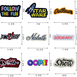 英字 29種類 29枚 ワッペン 英語 LOVE 入学 入園 アップリケ 刺繍 アイロン接着 アイロンワッペン 3枚目の画像