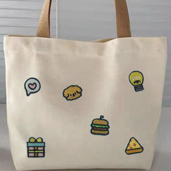 ハンバーガー 寿司 20種類 20枚 ワッペン おにぎり 車 魚 入学 入園 アップリケ 刺繍 アイロン接着 2枚目の画像