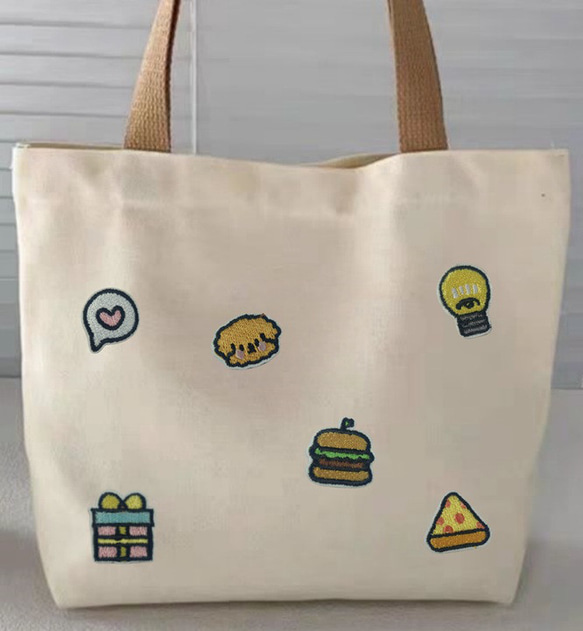 ハンバーガー 寿司 20種類 20枚 ワッペン おにぎり 車 魚 入学 入園 アップリケ 刺繍 アイロン接着 2枚目の画像