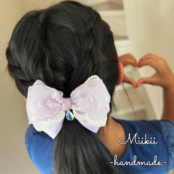 レースとリボンヘアゴム ヘアゴム akiko pink for mom 通販 10784330