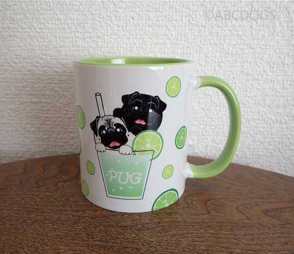 蘇打汽水馬克杯哈巴狗 第1張的照片