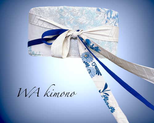 高級グレーサッシュベルト Ｗ65〜95cm帯ベルト 着物リメイク J70418 高級グレーサッシュベルト W65〜95cm帯ベルト 着物リメイク