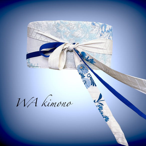 刺繍帯 サッシュベルト W65〜95cm ベルト 着物リメイク J70703 刺繍帯 サッシュベルト W65〜95cm ベルト 着物リメイク J70703