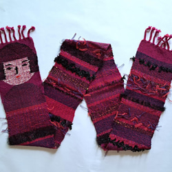 新品　　【手作り】　　【世界に１つだけ】の　さをり織りのれん　【2点】 新品 【手作り】 【世界に1つだけ】の さをり織りのれん 【2点】