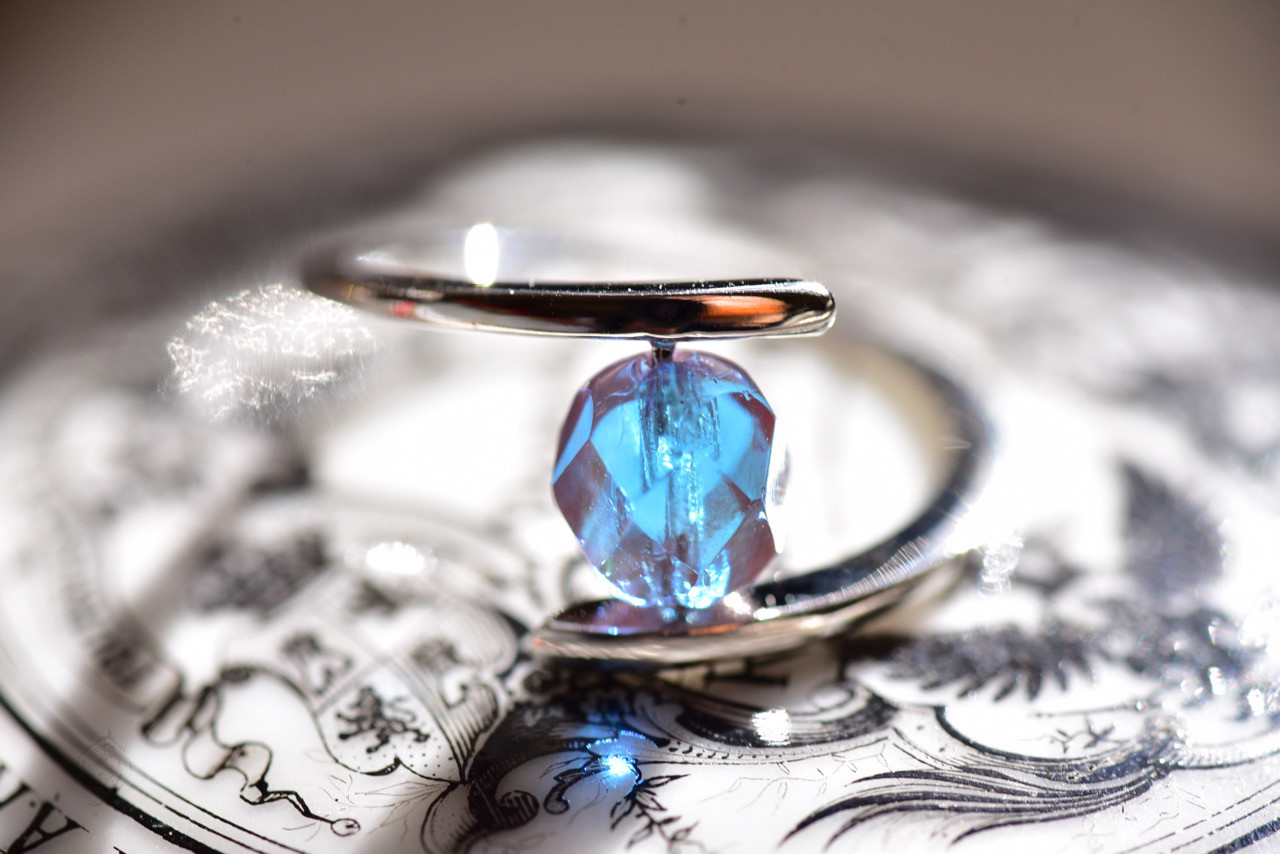 《シルバーカラー》twist：アンティークサフィレットDEEP【リング】