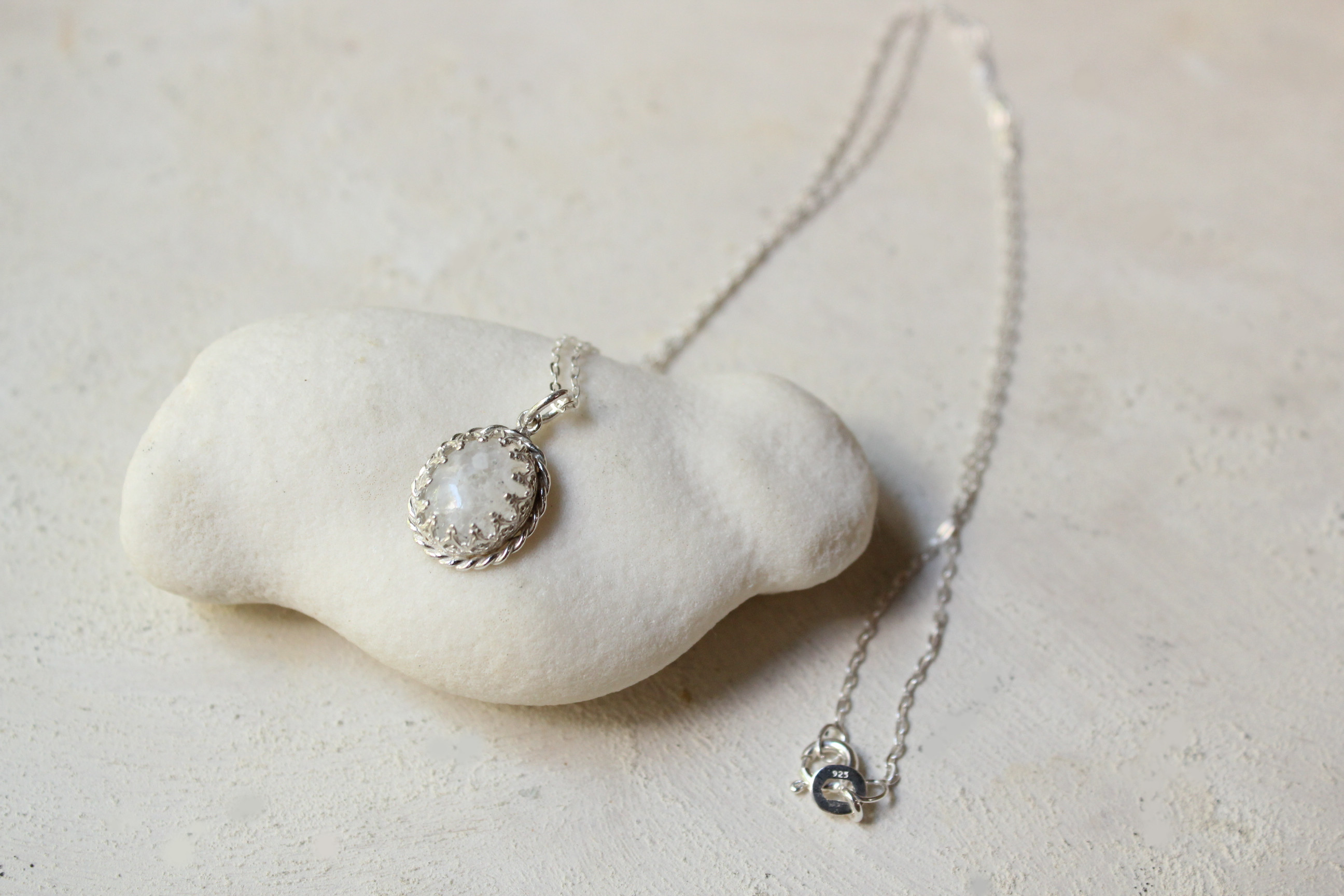 ハイアライトオパールのネックレス/silver/azur