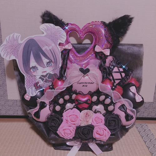 パネル付き バルーンギフト バルーンアレンジ 生誕祭 祝花 フラスタ 卓