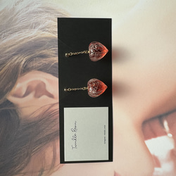 鬼灯レジンの3点セット（耳飾り&ネックレス） 10枚目の画像