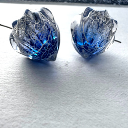 鬼灯レジンの3点セット（耳飾り&ネックレス） 2枚目の画像