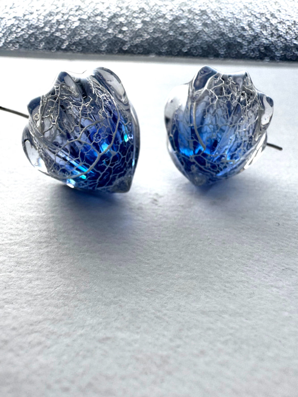 鬼灯レジンの3点セット（耳飾り&ネックレス） 2枚目の画像