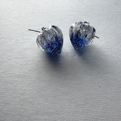 鬼灯レジンの3点セット（耳飾り&ネックレス） 3枚目の画像