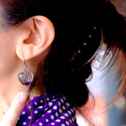 鬼灯レジンの3点セット（耳飾り&ネックレス） 18枚目の画像