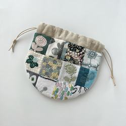 がま口財布【waterfall】ミナペルホネン ちょこんと手のひらサイズ