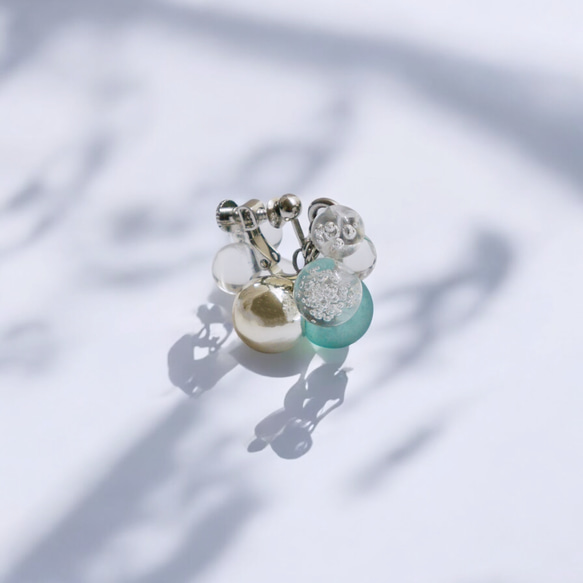 【數量限定】透明泡泡耳環，雙耳可配戴 第2張的照片