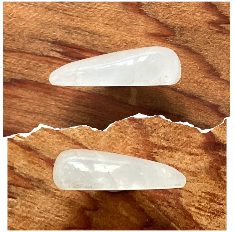 屋久島QUARTZ  磨き石　アシンメトリールース