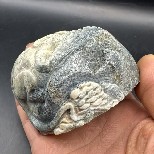 2025.7.13豊谷碩鼠 財守お香立て 新潟青岩 立体・オブジェ ケン