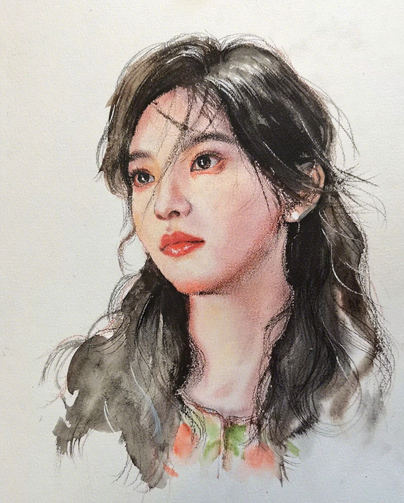 水彩画　アート　ポスター　似顔絵 水彩画 アート ポスター 似顔絵 【公式通販】