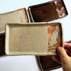 灰釉うな八皿 7枚目の画像