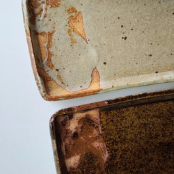 灰釉うな八皿 3枚目の画像