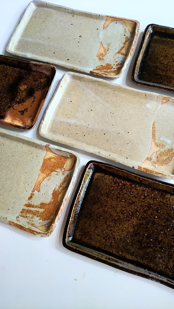 灰釉うな八皿 6枚目の画像