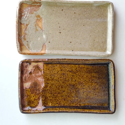 灰釉うな八皿 4枚目の画像