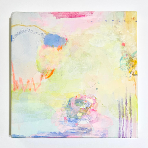 抽象水彩画 フレーム付き 日常のつづきe」アート 抽象画 水彩画 絵画 MarieK 通販 19576550