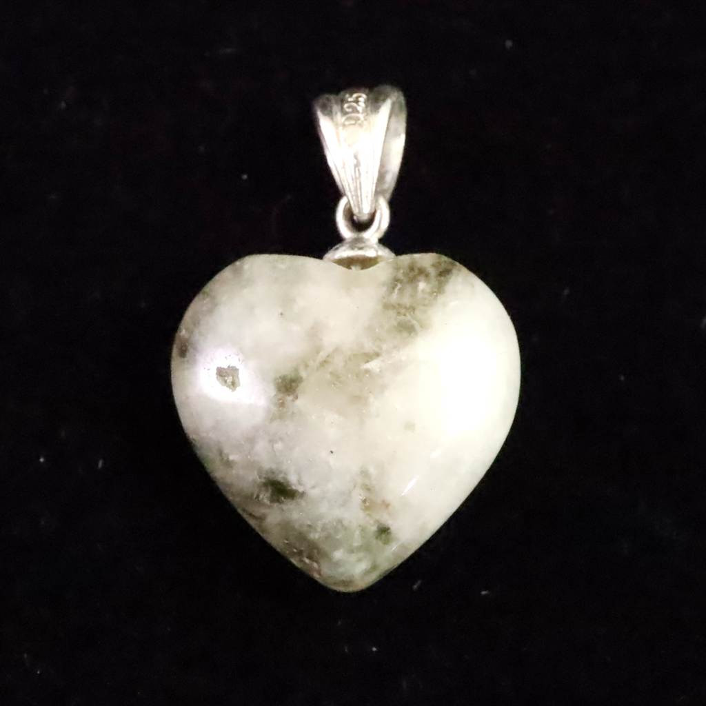 H&E社 サンダローザアゼツライト  15mmハート ペンダント  2.4g #43472